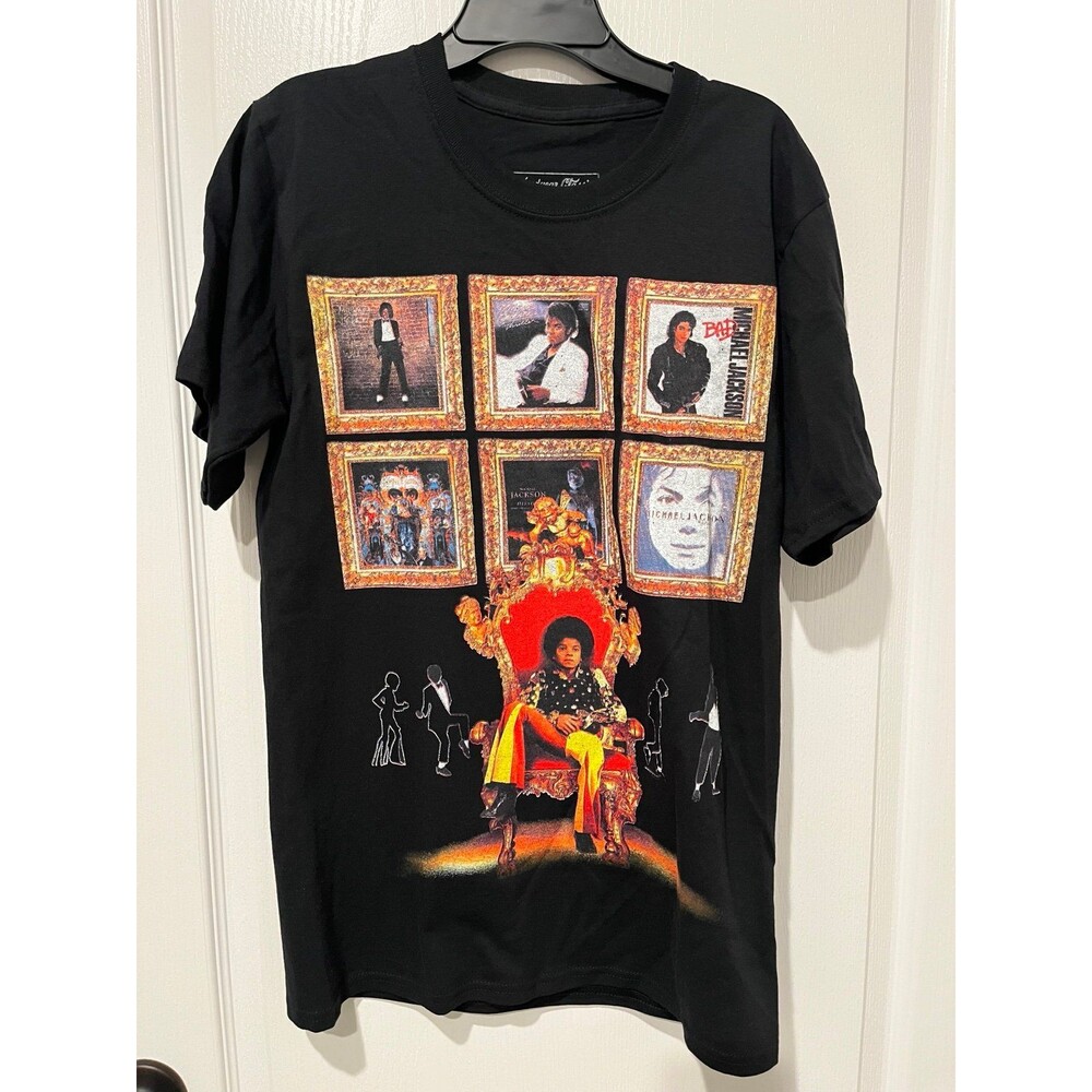 Michael Jackson Graphic T-Shirt Black Mens Small NWOT Headgear Classic